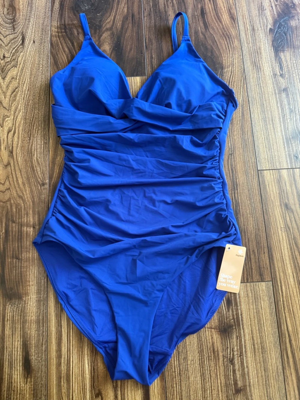 Shapewear Ruched Cross-Front Sculpting One-Piece Swimsuit